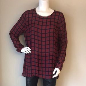 NWT Michael Kors long sleeve stripped top size 10
